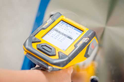 Monel K-500 flange PMI test