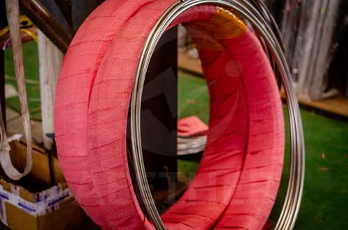 Hastelloy X coil tube in wooden case