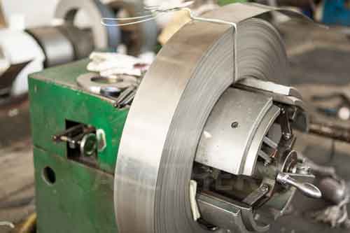 Incoloy 903 strip on the machine