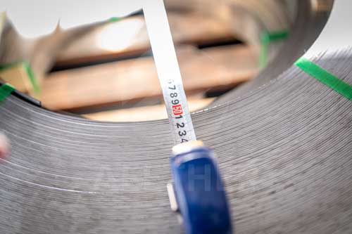 Incoloy 903 strip inner coil diameter inspection