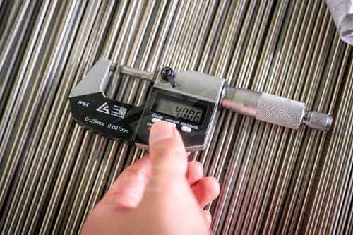 Inconel 693 capillary tube outer diamter inspection