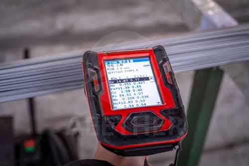 Inconel 693 capillary tube PMI test